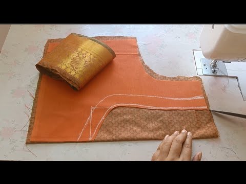 Paithani Patch Work Blouse Back Neck Design | Paithani Blouse Cutting And Stitching | Blouse ka Gala