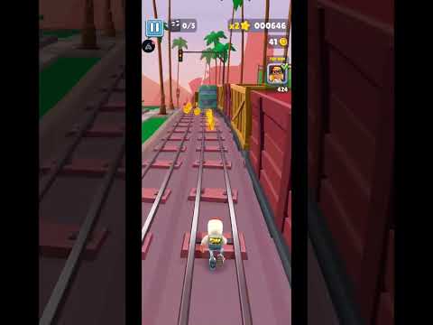 subway surf gameplay #subwaysurfers #shortsfeeds #shorts #games