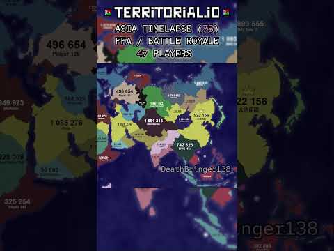 Blop vs BlackGarden | BATTLE ROYALE | ⏰ 25x | Territorial.io Timelapse | #75 |