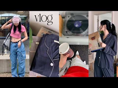 vlog✴︎ 무르익는 여름과 데일리룩☀️ 출근룩, 코지한 잠옷소개(with 조스라운지), 클라이밍 도전! 그리고 성수동 나들이, 직장인 일상 브이로그