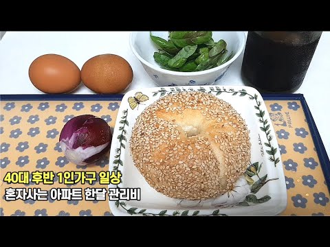 40후반 1인가구 일상 브이로그 vlog 혼자사는 아파트 생활 여름 한달 관리비