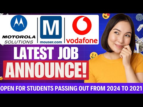 🚀 Mouser, Motorola Solutions & Vodafone Hiring 2025 | Freshers & Experienced Apply Now!