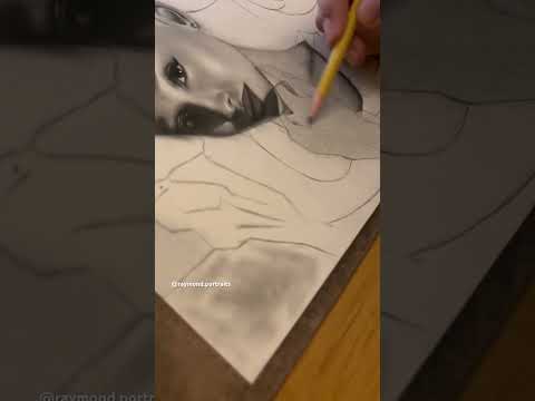 DRAWING ARIANA (tiktok: raymond.portraits) #art #shortsvideo #artist #arianagrande #artistdrawing