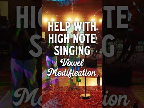 Help with Singing High Notes: Vowel Modification #voice #singing #singer #singinglessons #shorts