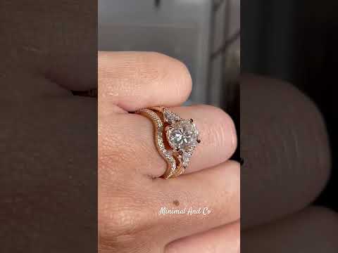 Three stone cushion ring