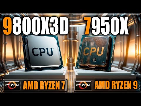 9800X3D vs 5950X Benchmarks - Gaming Benchmarks / Applications Tests