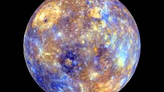 MESSENGER False Color Mercury Globe Spin