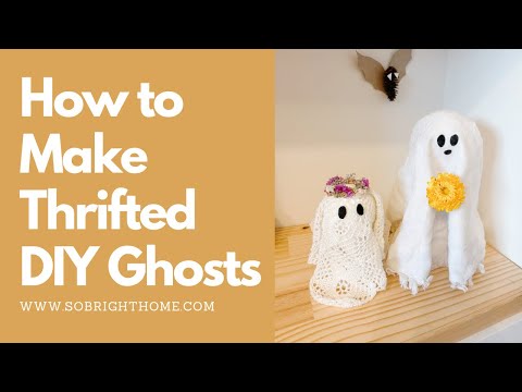 Thrifted Ghosts | DIY Halloween Decor