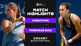 Daria Kasatkina vs. Nuria Parrizas Diaz | 2022 Granby Quarterfinals | WTA Match Highlights