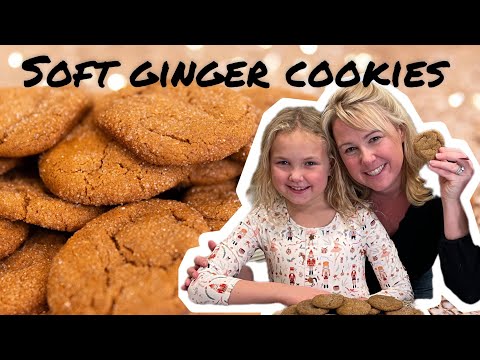 BIG SOFT CHEWY GINGER COOKIES | The Perfect Christmas Cookie #cooking #howto #homemade