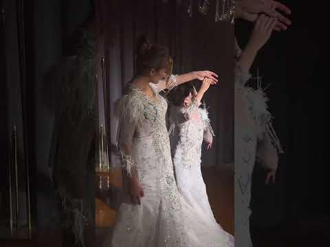 Mother and daughter wedding dress