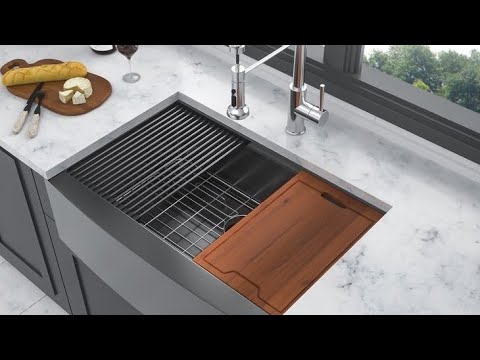 Latest Modular Kitchen Sink Design | Stainless Steel Kitchen Sink Under Mount Cabinet Faucet Pipe