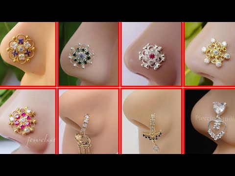 Indian Nose Stud Faux Nose Piercing Crystal Gold Nose Stud Ruby Nose Stud Gold Nose Stud Indian 2024