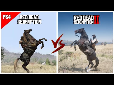 RDR1 (PS4) vs RDR2 - Comparison of Details! (improvement?)