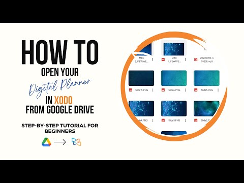 HOW TO OPEN MY DIGITAL PLANNER IN XODO FROM GOOGLE DRIVE