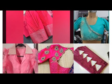 latest blouse design//stylish front and back neck blouse design/sleeves trendy sleeves design2023