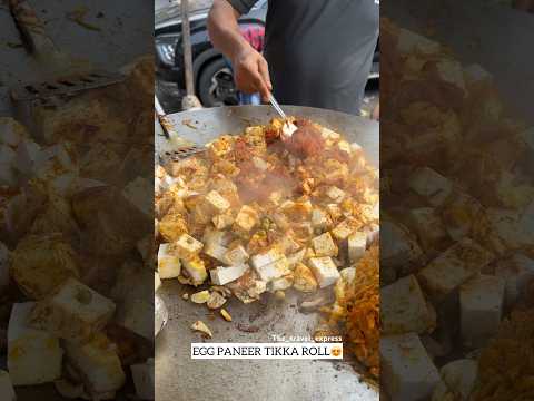 EGG PANEER TIKKA ROLL😍 | Indian street food #shorts