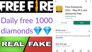 Free Diamonds 2021 app real or fake | free diamonds | Garena free fire | Tech Lover DK