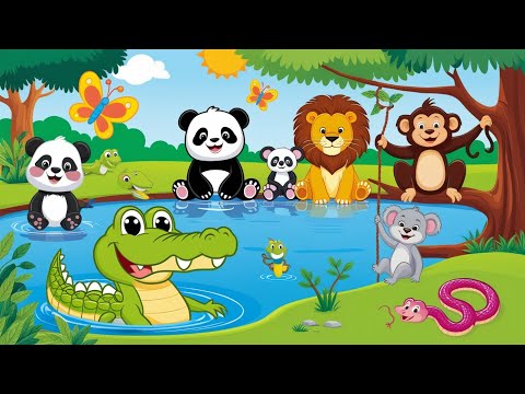 Animals Names and Sounds For Kids and Toddlers | Learn Animals Names with Fun