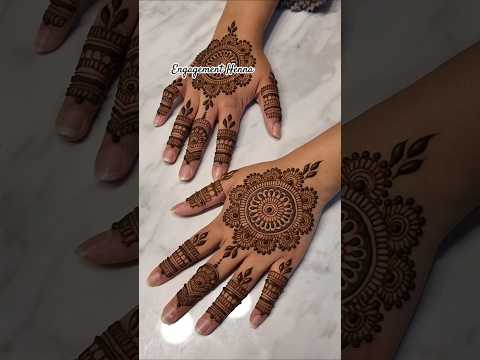 Engagement Henna design for my bride 👰‍♀ #Henna #mehndi #mehandi #hennaartist