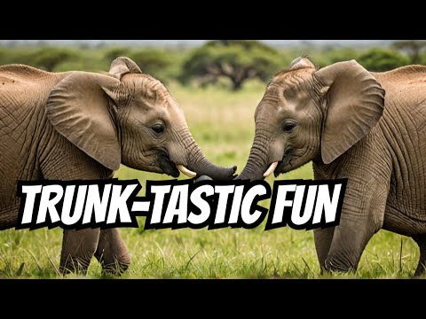 Baby Elephants Wrestle: Trunk-tastic Fun!