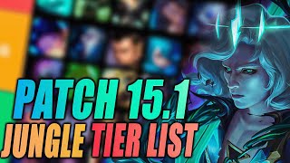 Best Junglers in The New Season Patch 15.1!😎  | Jungle Tier List League of Legends SEASON 15