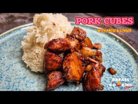 Ginger & Anise Pork Cubes - A Flavorful Delight #pork #porkcubes #cerdo