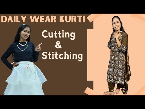 Daily Wear Kurti Cutting and Stitching/ How to Make Daily Wear Afghani Suit Tutorial