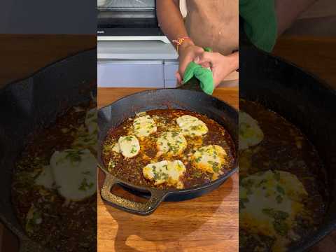 Veg Shakshouka Recipe | I made Vegetarian Eggs for this Recipe 😮 | #shorts