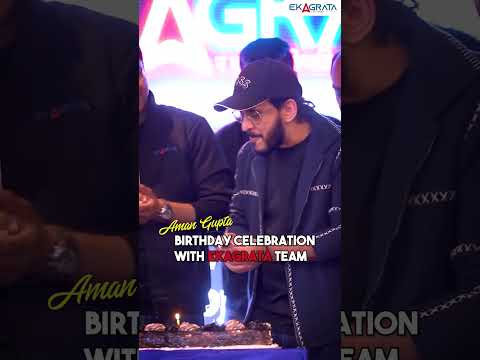 Aman Gupta Cake Cutting Ceremony😎 #ekagrataca #amangupta #ytshorts