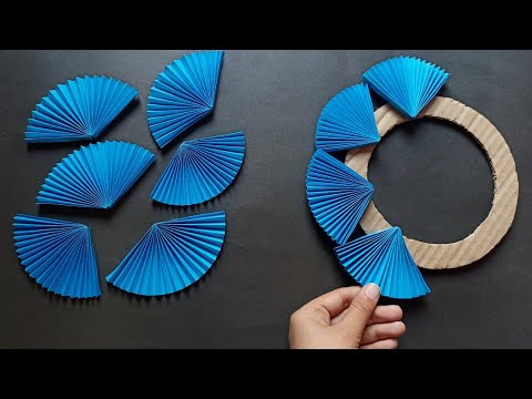 Beautiful paper flower wall hanging | easy and simple wall hanging craft | home decor ideas 💡