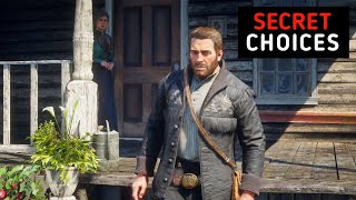 Yes... These secret choices are actually in the game | RDR2