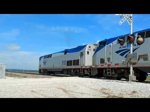 16 hour late Amtrak California Zephyr #5 in Pacific Junction, Iowa 6/16-17/2017