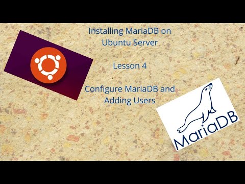 Lesson4 Configure MariaDB Add Users