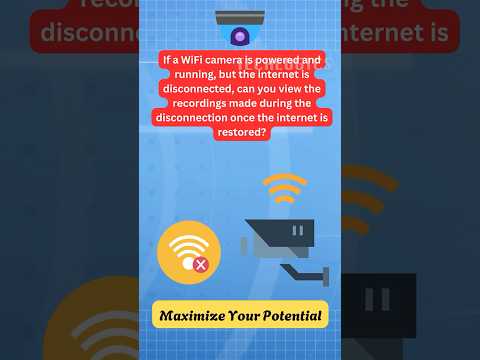 Can you view recordings from a WiFi camera after it loses internet but is still running?