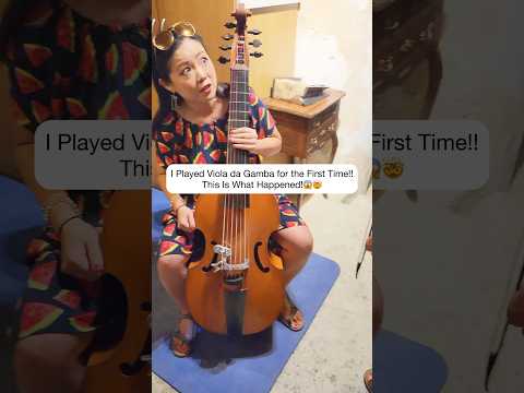 I Played Viola da Gamba for the First Time: This Is What Happened! 🎶😱🤯 #cellistlife