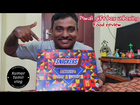 Diwali gift box unboxing in tamil | SNICKERS Festival celebration Chocolate | tamil food review