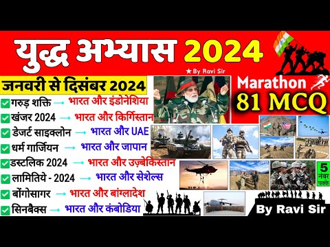 युद्ध अभ्यास 2024 | Military Exercise 2024 Current Affairs | Sainya Yudh Abhyas 2024 | Gk Trick