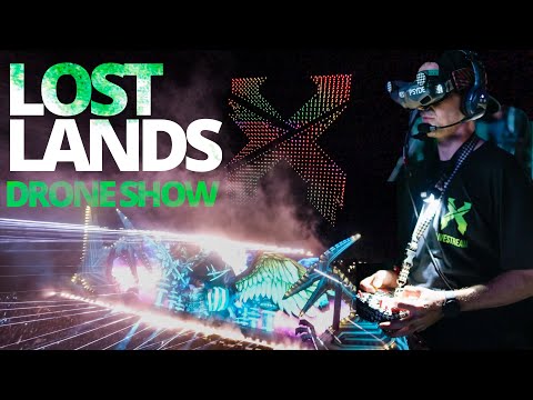 I filmed 1250 LED Drones at Lost Lands 2024 During Excision B2B Wooli