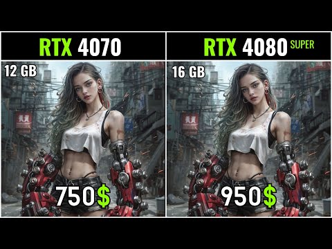 RTX 4070 SUPER vs RTX 4080 SUPER - 20 games tested 1080p - 2k -4k