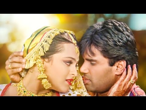 Bindiyan Bole | Image Lyrical | Raghuveer | Sunil Shetty & Shilpa Shirodkar | Alkayagnik, Sukhvinder