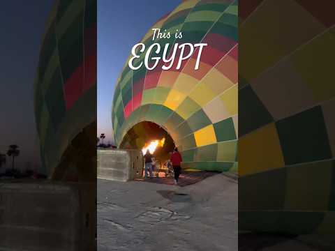 This is Egypt #egypt #travel #pyramids #hotairballoon