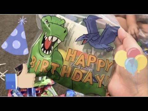 Make Candy Bags, Happy Birthday Dinosaur Theme