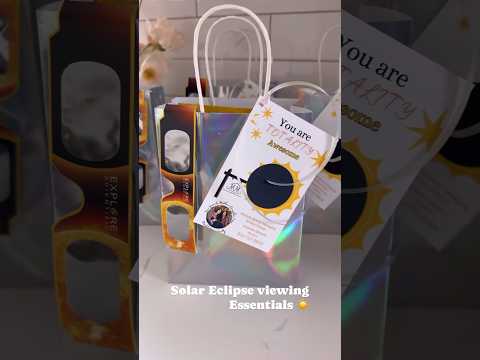 Solar Eclipse Viewing Party favors #solareclipse