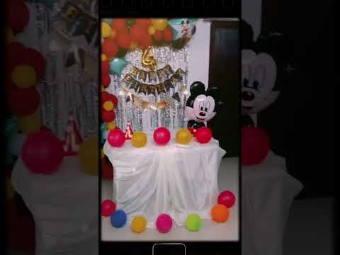 Mickey mouse theme Celebration 💐 🥳🎉🎉 4th birthday 🎂🥳🥳#birthdaycelebrations #birthday #shortvideo