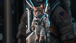 Wait for it! Astronaut Cat! #madewithai #ai #ai #astronaut #shorts