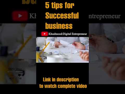 5 Tips for successful business | Business skills for success #youtubeshorts #trending #viral