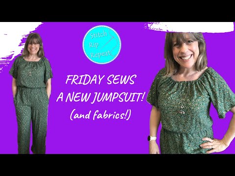 Friday Sews 22nd March 2024 - My latest jumpsuit! (And fabrics, of course 😉)