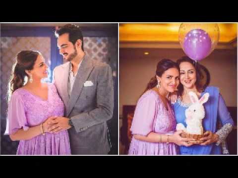 Actress Hema Malini Younger Daughter Esha Deol Baby Shower Function photos