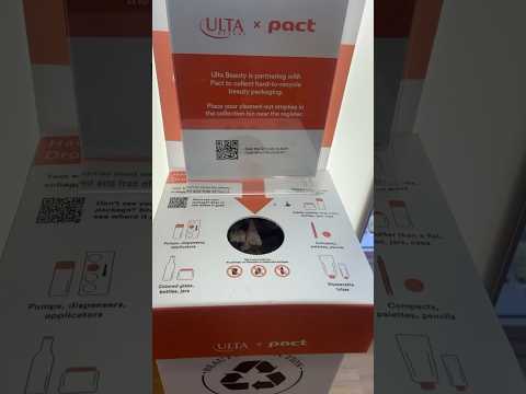 Ulta X Pact are Doing Some Really Cool Things! #Recycling